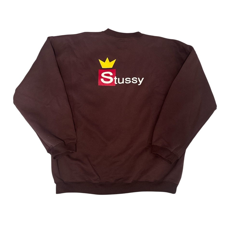 Stussy Vintage 90’s Brown Logo Crewneck Sweatshirt